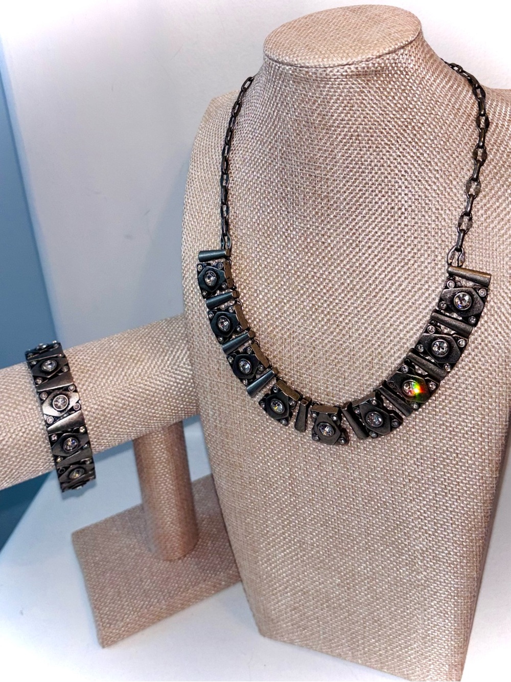 Lia Sophia “Matrix” Necklace & Bracelet Set
